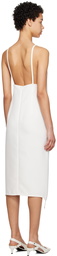 Courrèges White Suspenders Midi Dress