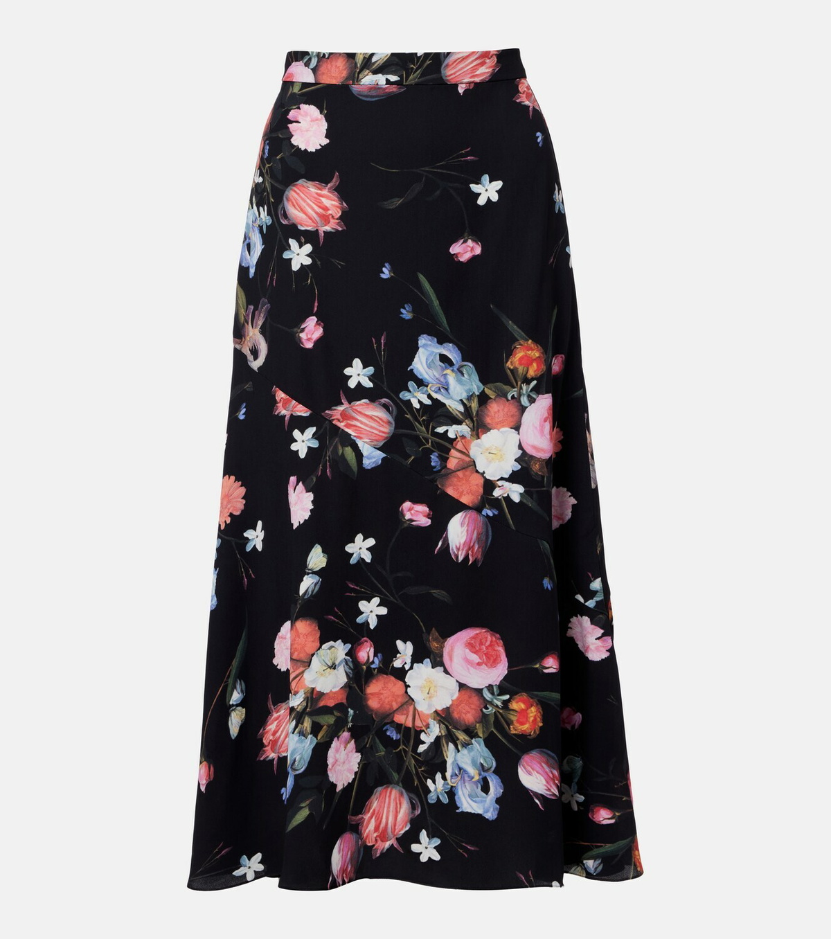 Erdem Floral crêpe midi skirt