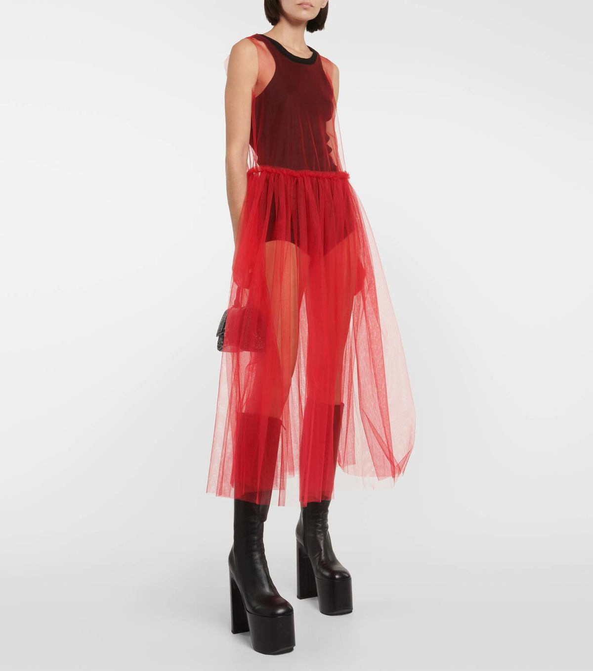 Noir Kei Ninomiya Tulle maxi dress