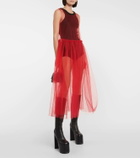 Noir Kei Ninomiya Tulle maxi dress