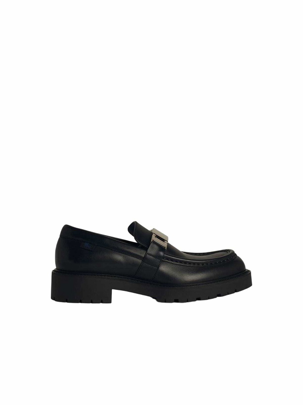 Photo: Burberry raft Black Leather Loafers