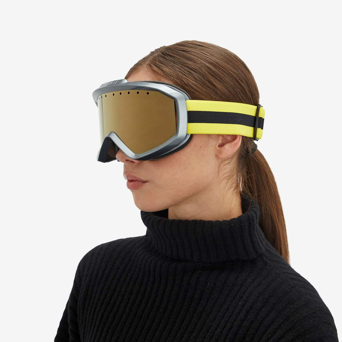 Gucci Ski Mask in Grey/Yellow/Brown Gucci