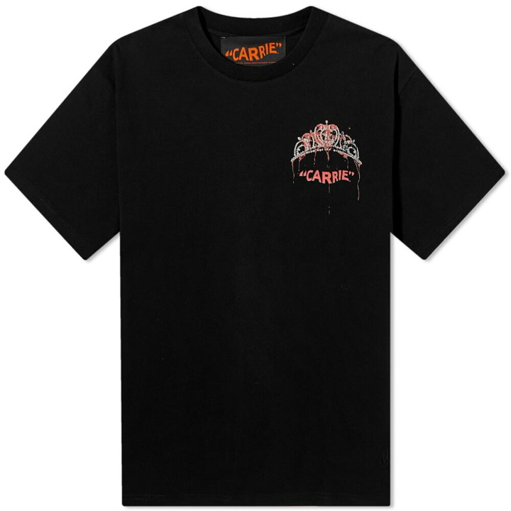 Photo: JW Anderson Women's Carrie Tiara Chest Embroidery T-Shirt in Black