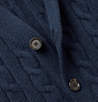 Polo Ralph Lauren - Slim-Fit Cable-Knit Wool and Cashmere-Blend Sweater Vest - Blue