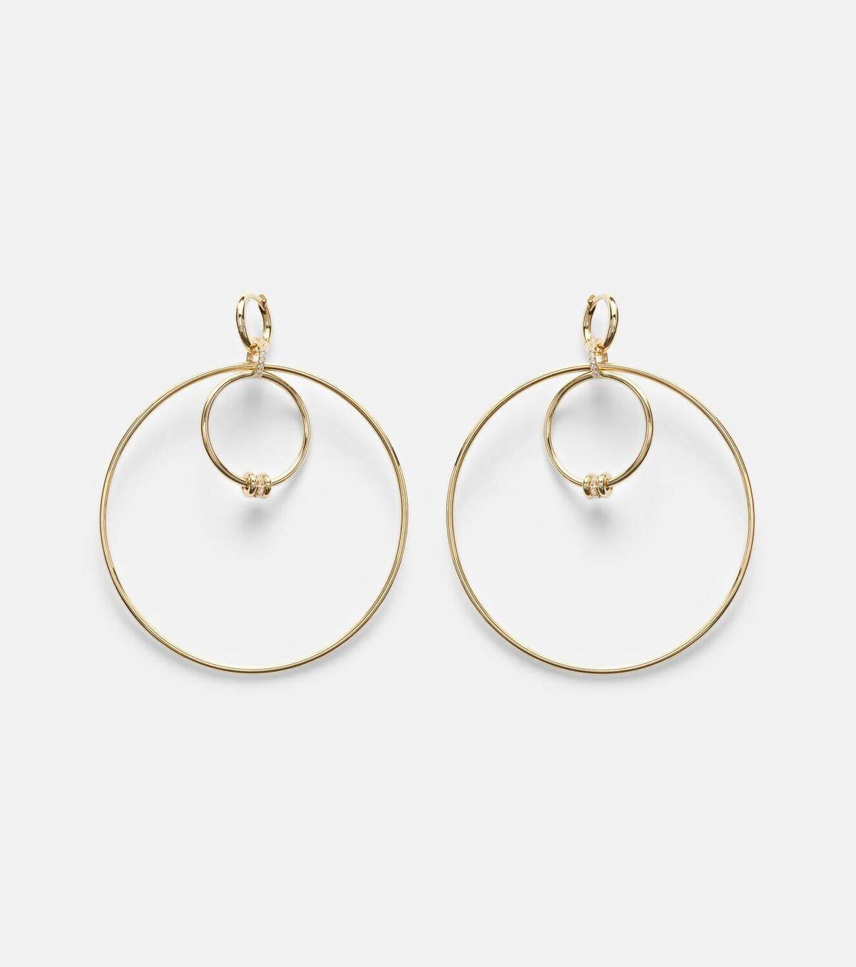 Spinelli Kilcollin Echo 18kt gold hoop earrings with diamonds