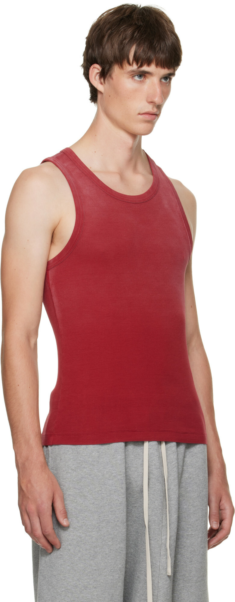 Entire Studios Red Rib Tank Top