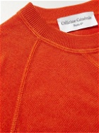 Officine Générale - Nate Slim-Fit Cotton and Lyocell-Blend Sweater - Orange