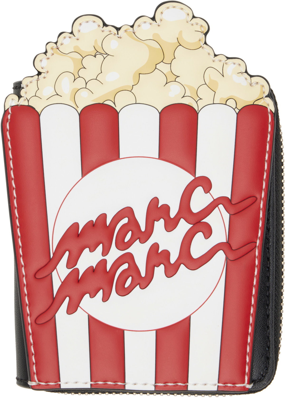 Marc Jacobs Black & Red Popcorn Slim Compact Wallet