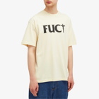 FUCT Men's Crossed Logo T-Shirt in Sand