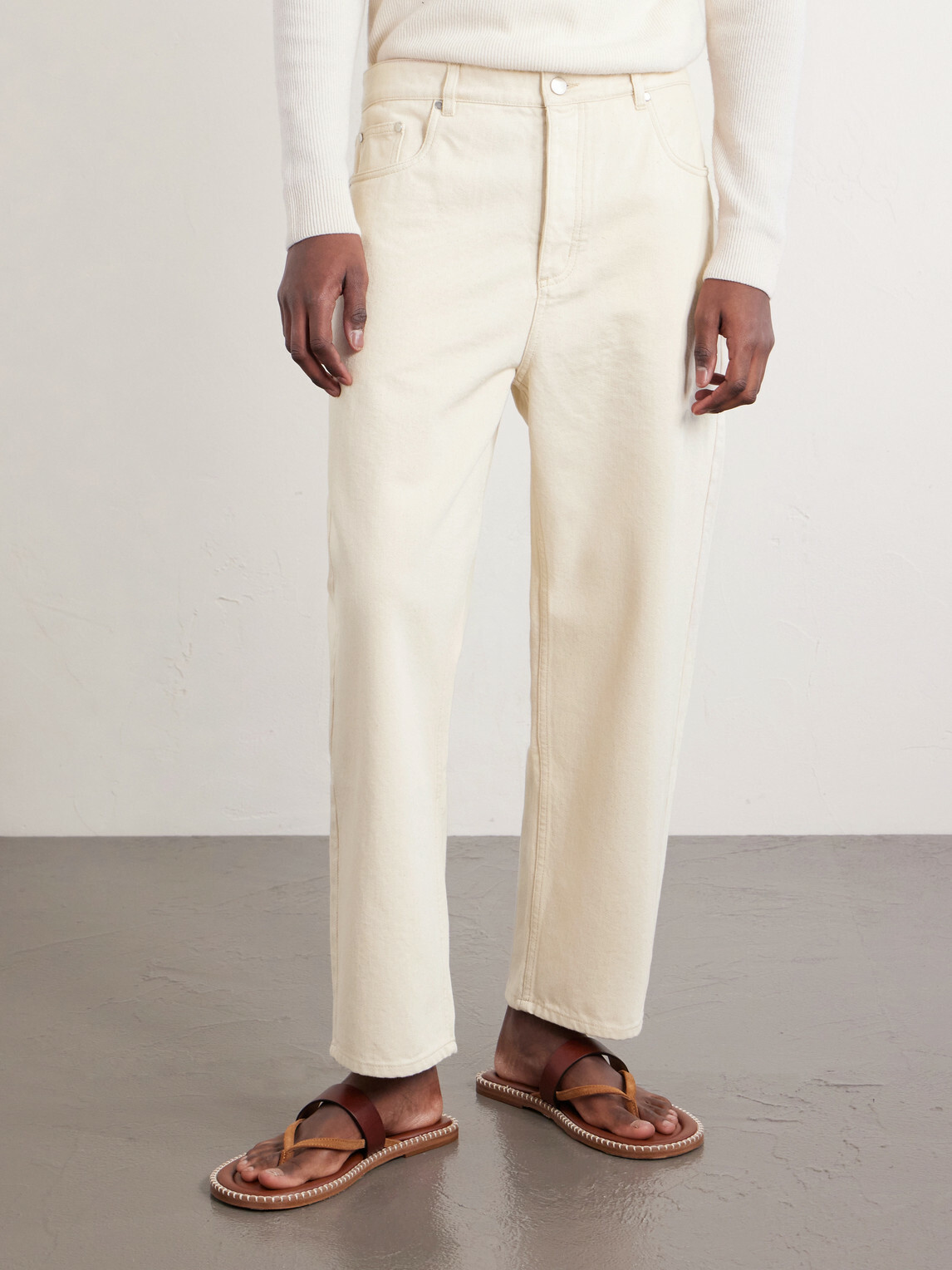 A Kind Of Guise - Terek Organic Tapered Jeans - Neutrals