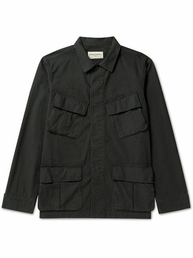 Photo: Officine Générale - Jungle Stretch Cotton-Ripstop Jacket - Black