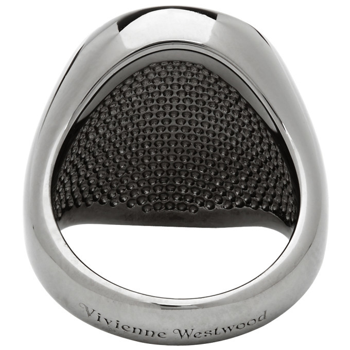 Vivienne Westwood Gunmetal Seal Ring Vivienne Westwood