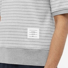 Thom Browne Men's Striped T-Shirt in Light Grey