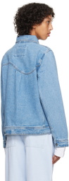 Dime Blue Rivets Denim Jacket