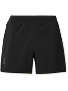 ON - Essential Straight-Leg Logo-Print Recycled-Shell Shorts - Black