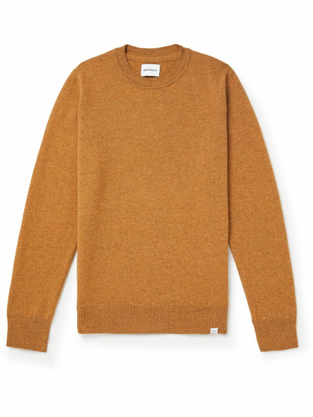 Photo: Norse Projects - Sigfred Brushed Wool Sweater - Orange