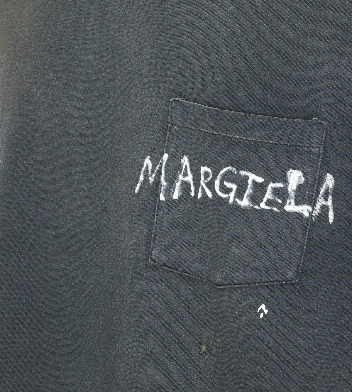 関税送料込★Maison Margiela グレー グラフィティロゴ Tシャツ Maison Margiela Graffiti Logo T-shirt Maison Margiela