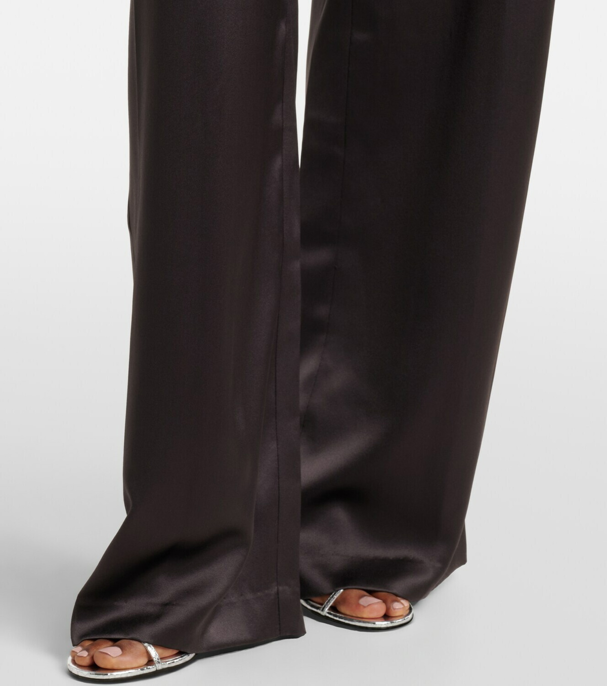 The Sei Silk satin wide-leg pants