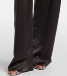 The Sei Silk satin wide-leg pants