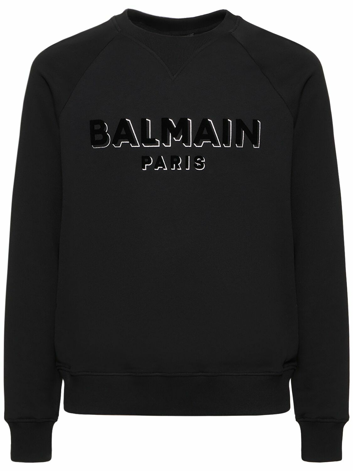 Photo: BALMAIN - Flocked & Foiled Logo Sweatshirt
