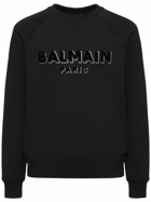 BALMAIN - Flocked & Foiled Logo Sweatshirt