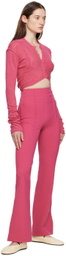 Talia Byre Pink Tailored Trousers