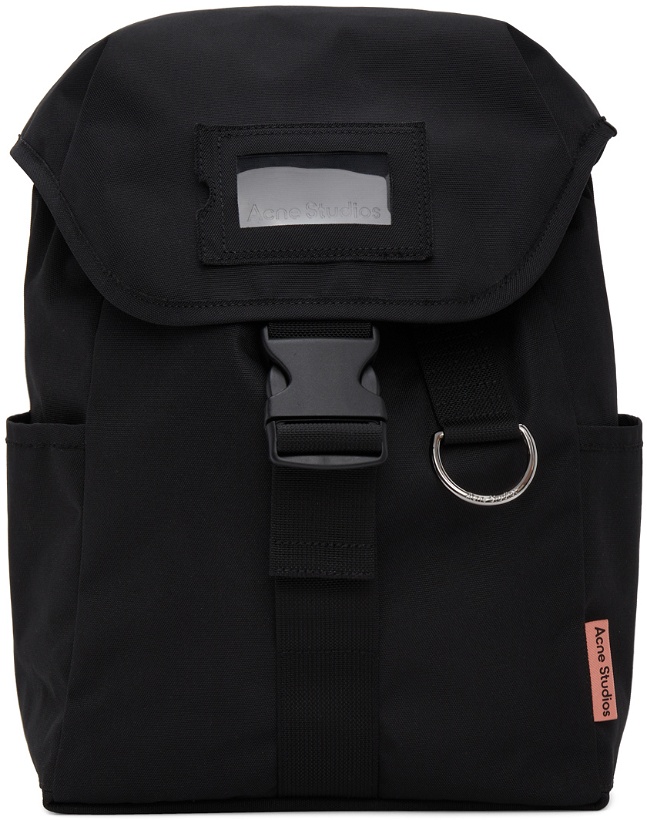 Photo: Acne Studios Black Canvas Large Backpack