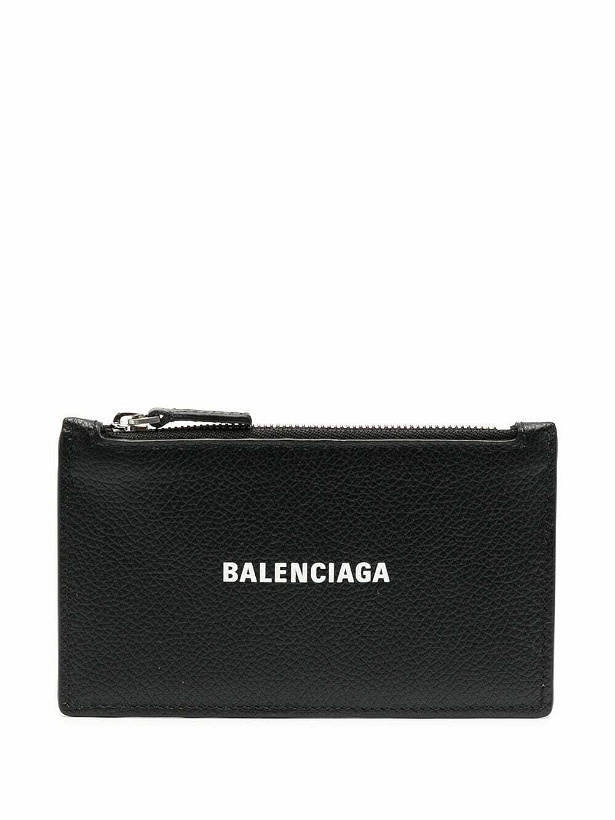 Photo: BALENCIAGA - Cash Leather Coin Case