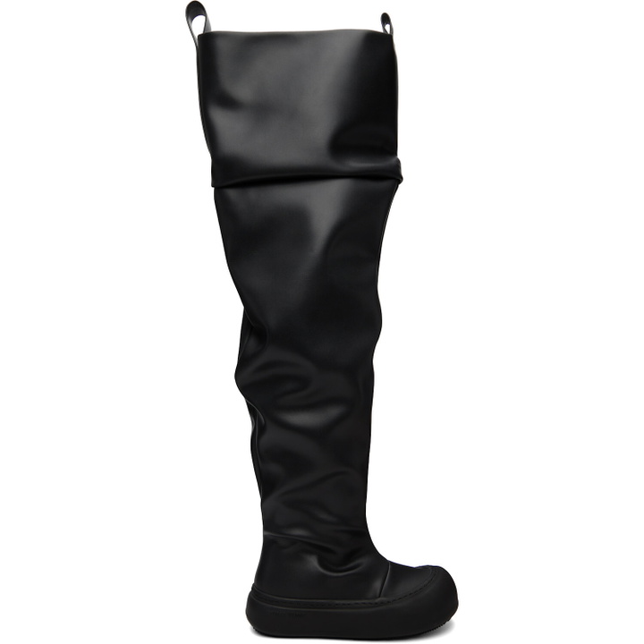 Photo: YUME YUME Black High Fisherman Tall Boots