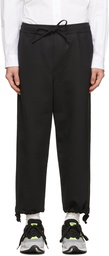 AMI Alexandre Mattiussi Black Elasticated Bottom Trousers