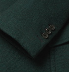 Rubinacci - Slim-Fit Double-Breasted Wool and Cashmere-Blend Twill Overcoat - Green