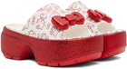 Crocs White & Red Hello Kitty Stomp Slides