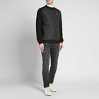 Canada Goose Men's Label Hybridge Knit Reversible Pullover in Black