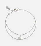 Repossi Letters 18kt white gold bracelet with diamonds
