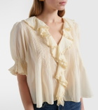 Dôen Henri ruffled cotton blouse