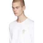 Versace Underwear White Logo Long Sleeve T-Shirt
