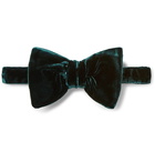 TOM FORD - Pre-Tied Velvet Bow Tie - Men - Dark green