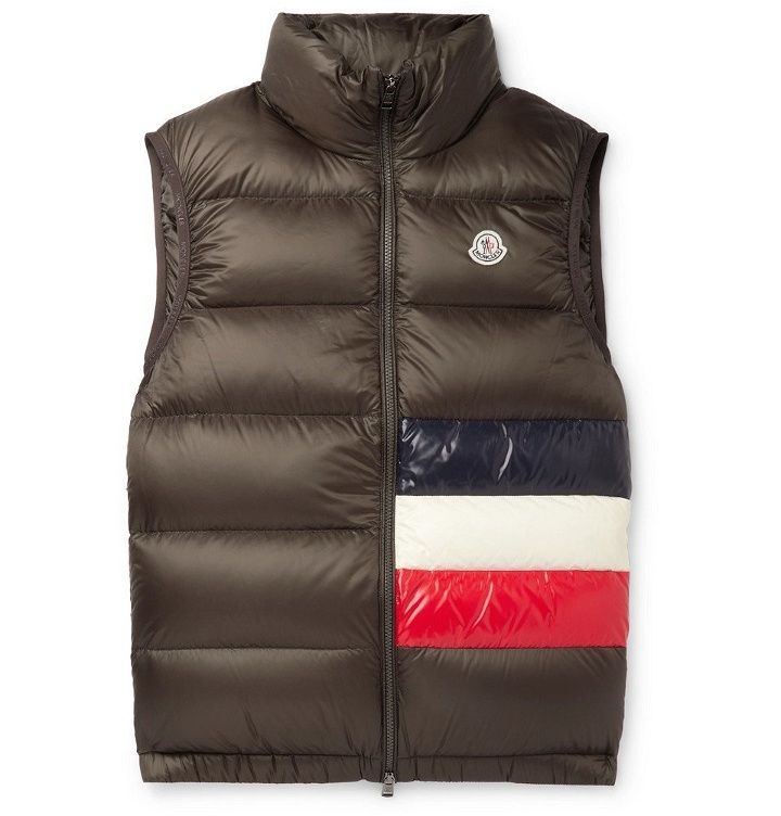 Photo: Moncler - Tib Slim-Fit Quilted Shell Down Gilet - Green