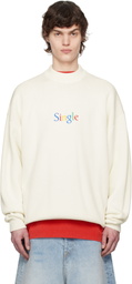 VETEMENTS Off-White 'Single' Sweater
