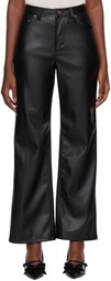 KIMHĒKIM Black Label Wide Fit Faux-Leather Pants