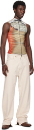 Jean Paul Gaultier Multicolor 'The Fire' Tank Top