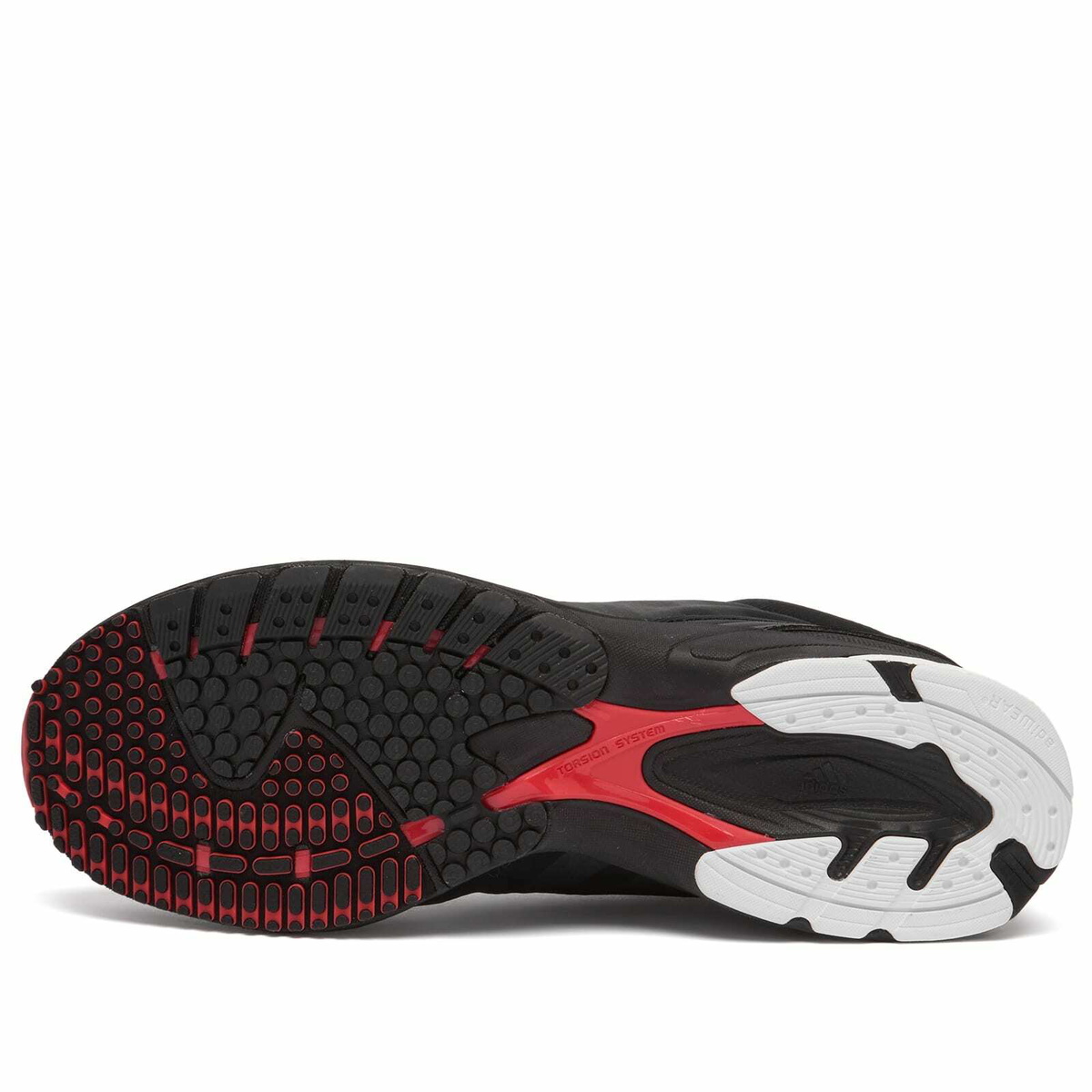 Adidas Adizero Adios OG Sneaker in Core Black/Ftwr White/Bright Red