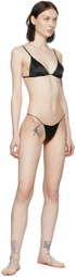 DU CIEL SSENSE Exclusive Black Trigon Thong
