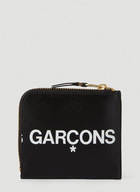 Logo Zipped Wallet in Black