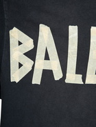 BALENCIAGA - Tape Type Vintage Effect Cotton T-shirt