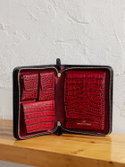 George Cleverley - The Karlin Croc-Effect Leather Cigar Case - Black
