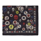 Alexander McQueen Black Badges Skull Scarf