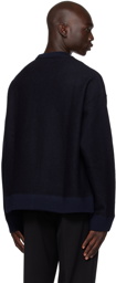 Jil Sander Navy Pocket Sweatshirt