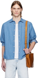 Lacoste Blue Washed Denim Shirt