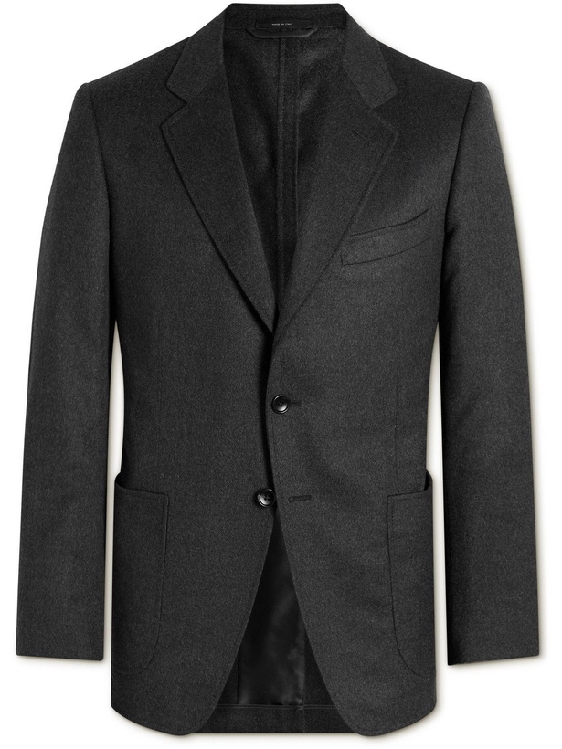 Photo: TOM FORD - O'Connor Slim-Fit Unstructured Cashmere Blazer - Gray